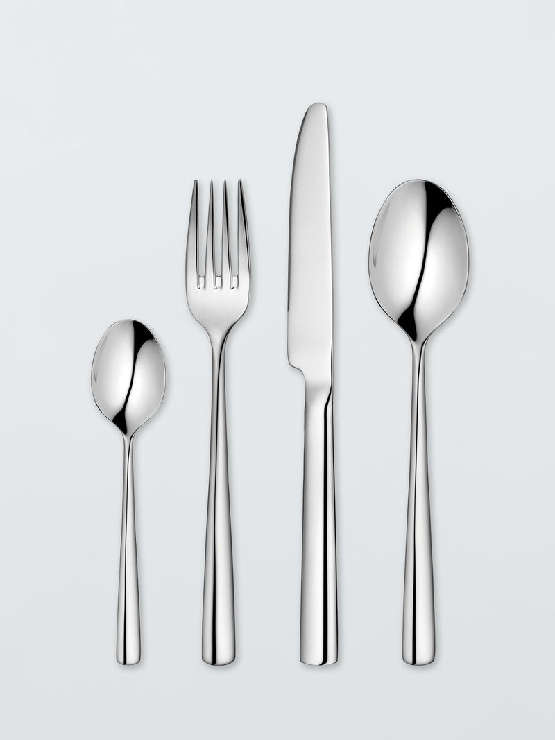 John Lewis ANYDAY stainless steel cutlery set, 24 pieces with 6 place settings, UK version