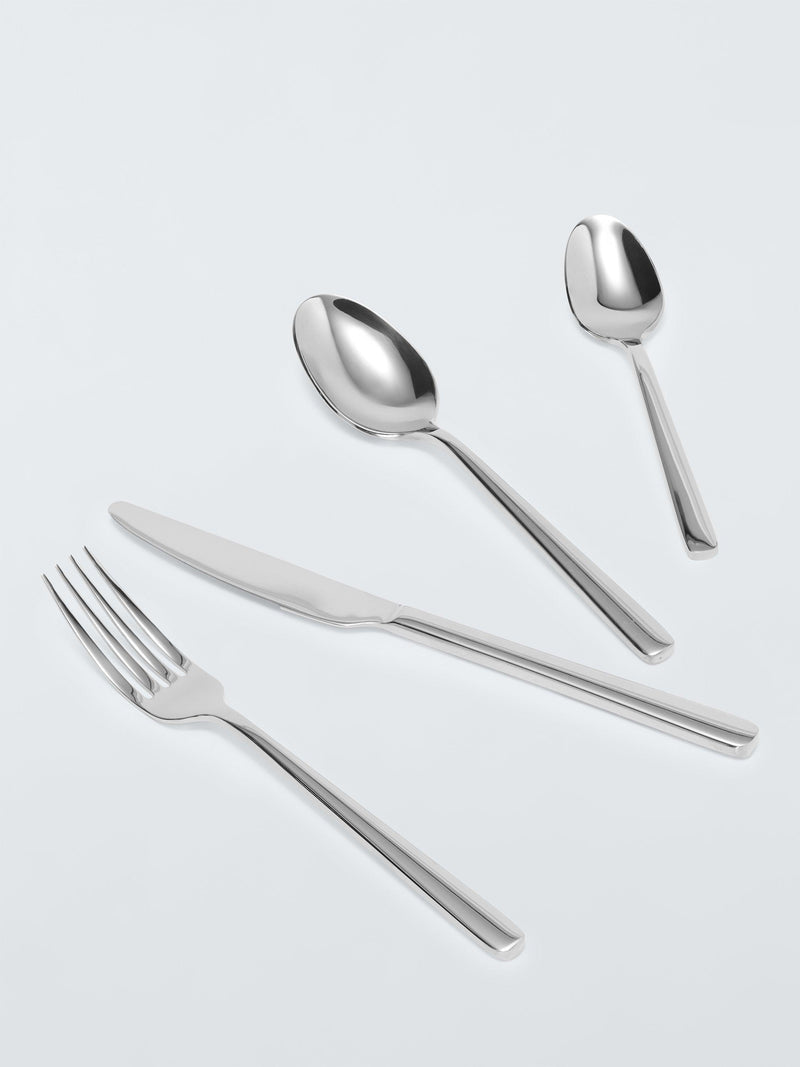 John Lewis stainless steel cutlery set 16 piece 4 place settings, UK version