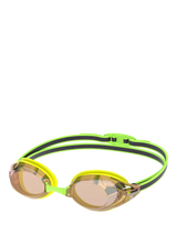 John Lewis Speedo Vanquisher 3.0 Swimming Goggles, Yellow/Grey/Mirror- Buy online at McGrocer