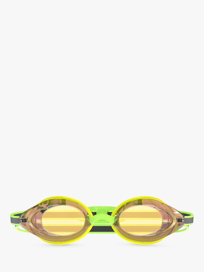 Speedo Vanquisher 3.0 swimming goggles yellow grey mirror, imported from the UK