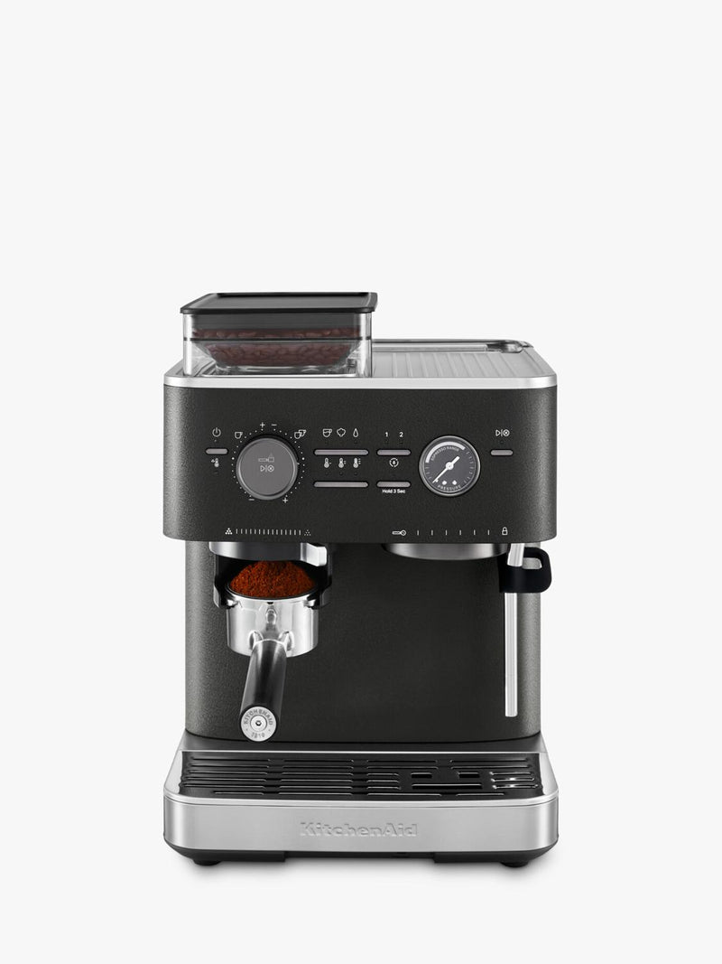 KitchenAid semi-automatic espresso machine with burr grinder, UK version