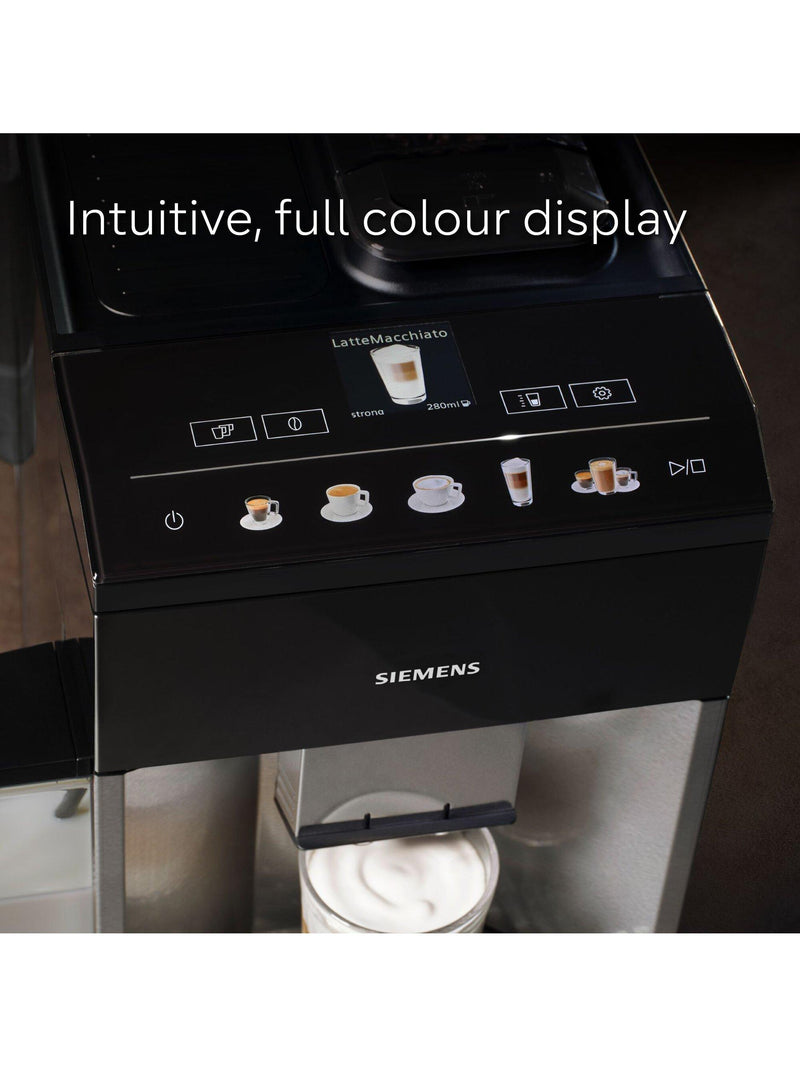 Siemens TQ515GB9 coffee machine in black (British brand)