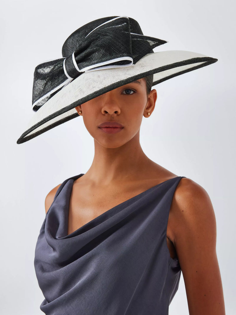 John Lewis Betty Woven East West Downturn Brim Bow Hat