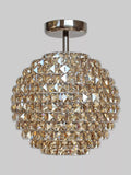 Impex Nord crystal ceiling light antique brass, imported from the UK