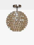 Impex Nord crystal ceiling light antique brass, imported from the UK