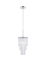 John Lewis Impex Panama 1 Light Pendant Ceiling Light, Silver Chrome- Buy online at McGrocer