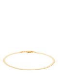 IBB 18ct gold herringbone chain bracelet - British product