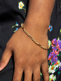 IBB 18ct gold bracelet hollow figabelcher albert 19cm, UK version