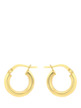 John Lewis IBB 18ct Yellow Gold Creole Hoop Earrings- Buy online at McGrocer