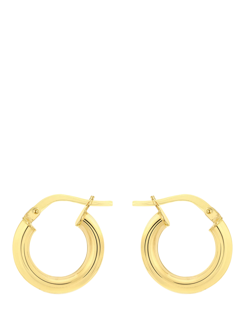 IBB 18ct gold creole hoop earrings, imported from the UK