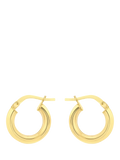 IBB 18ct gold creole hoop earrings, imported from the UK
