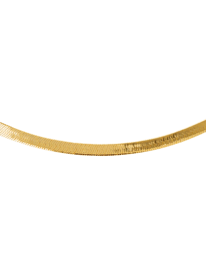 IBB herringbone chain necklace gold 46cm - British product