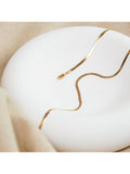 IBB herringbone chain necklace gold 46cm - British product