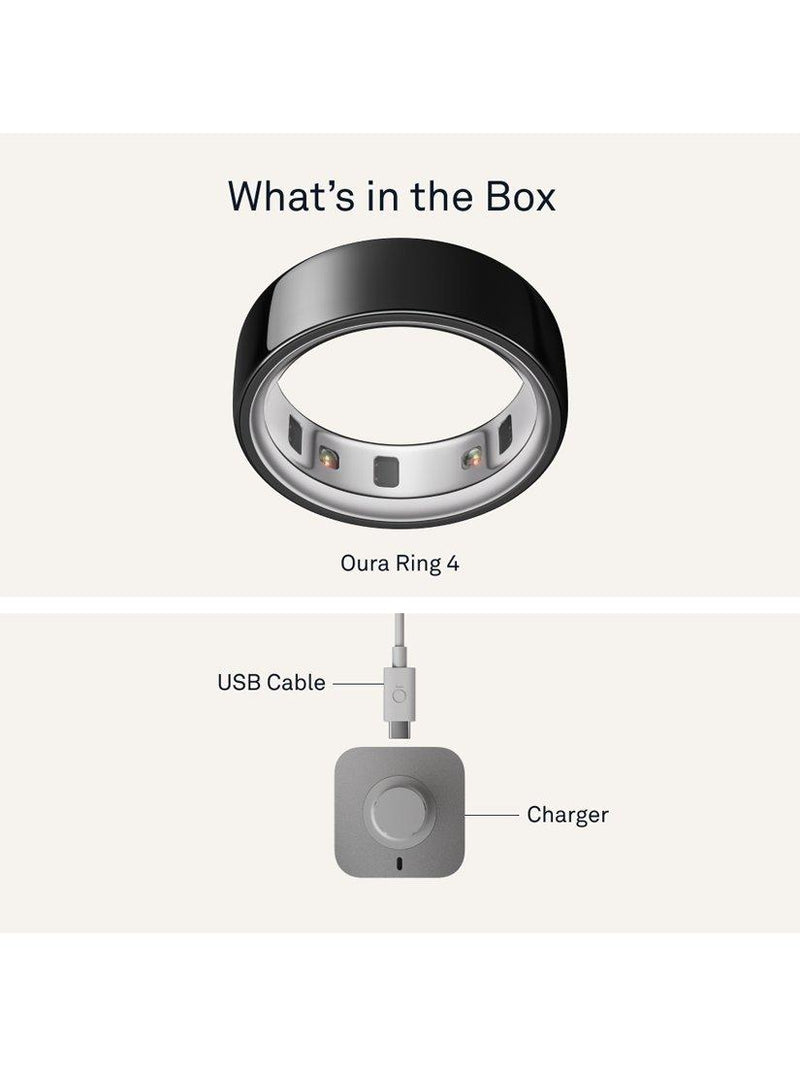 Oura Ring 4 smart ring black (British brand)