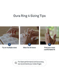 Oura Ring 4 sizing kit with ring sizers, UK version