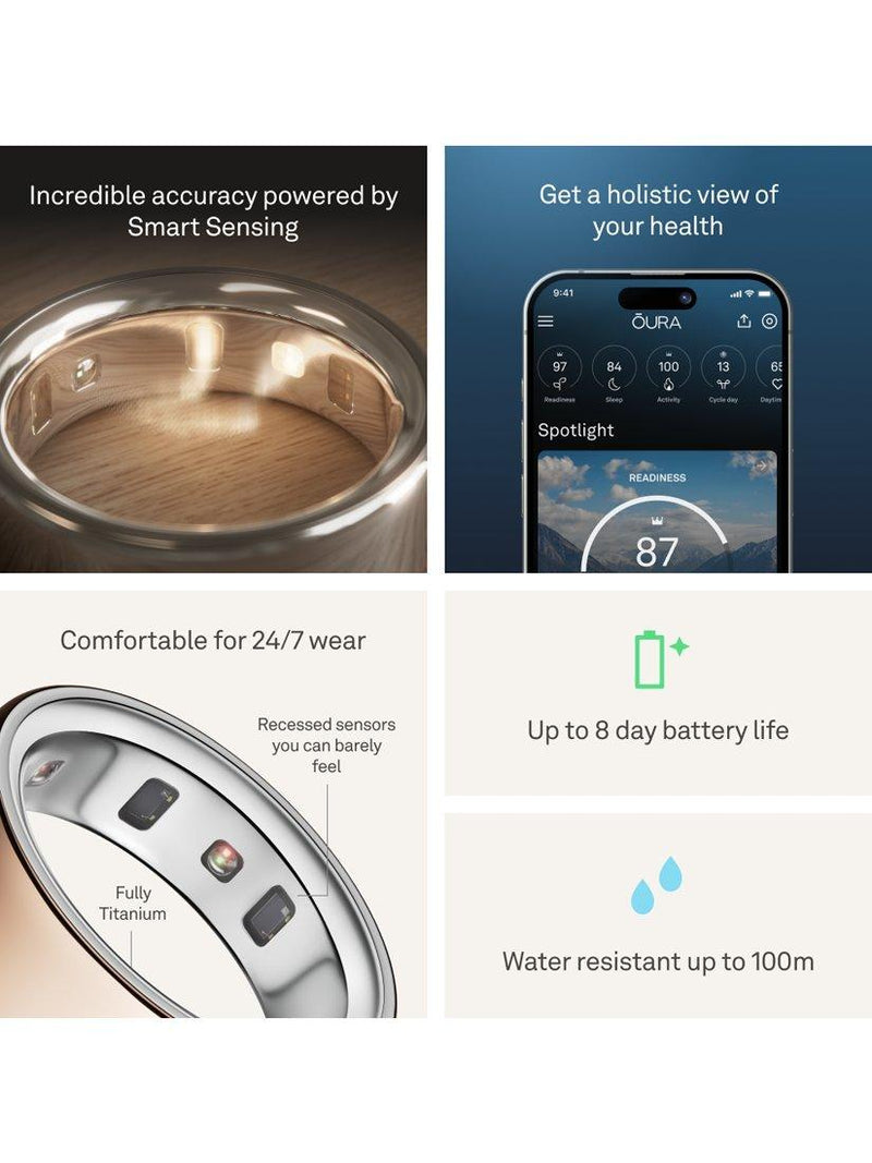 Oura Ring 4 Roségold Gesundheitstracker - Britisches Produkt
