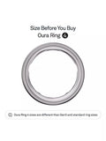 Oura Ring 4 silberner Smarter Ring, UK-Version
