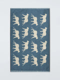 John Lewis leopard bath mat bluestone (British brand)