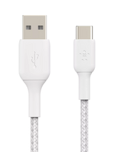 John Lewis Belkin BoostCharge Braided USB-A to USB-C Cable 1m White- Buy online at McGrocer