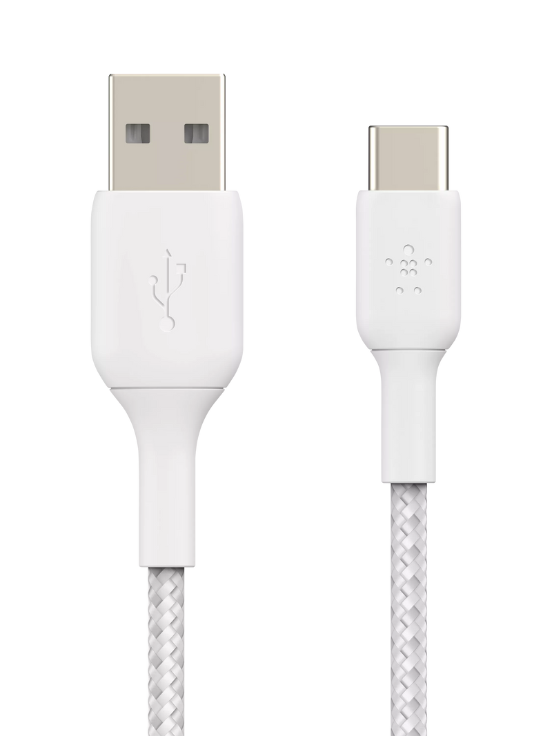Belkin USB-C cable braided white 1m - British product