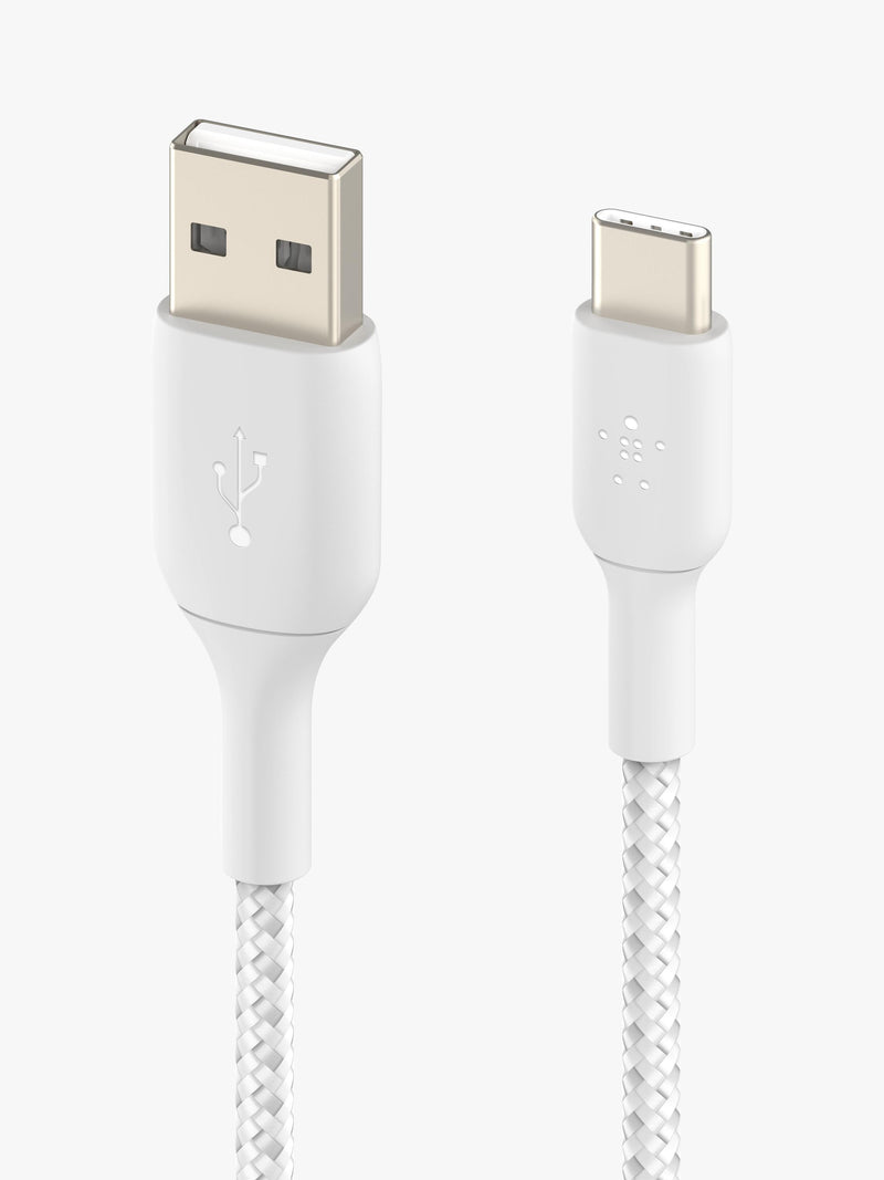 Belkin USB-C cable braided white 1m - British product
