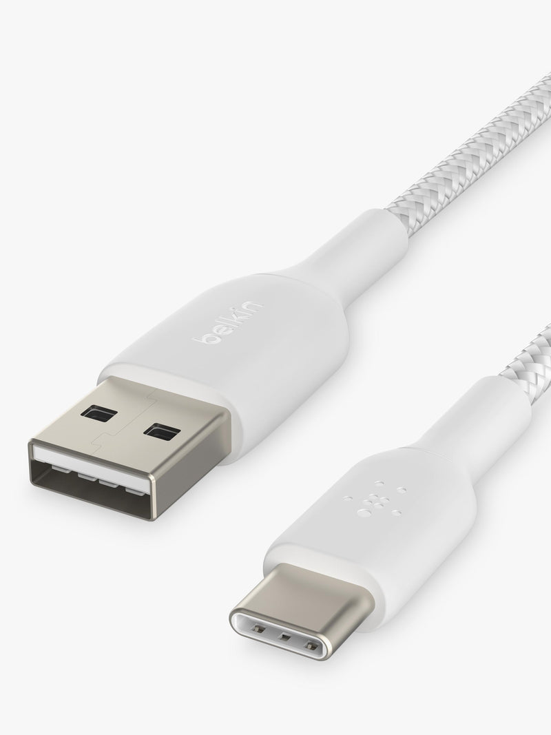 Belkin USB-C cable braided white 1m - British product
