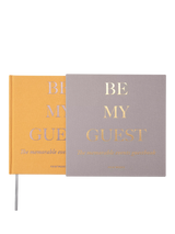 John Lewis PRINTWORKS Be My Guest Book Yellow/Beige Guest Book 100 Pages- Buy online at McGrocer