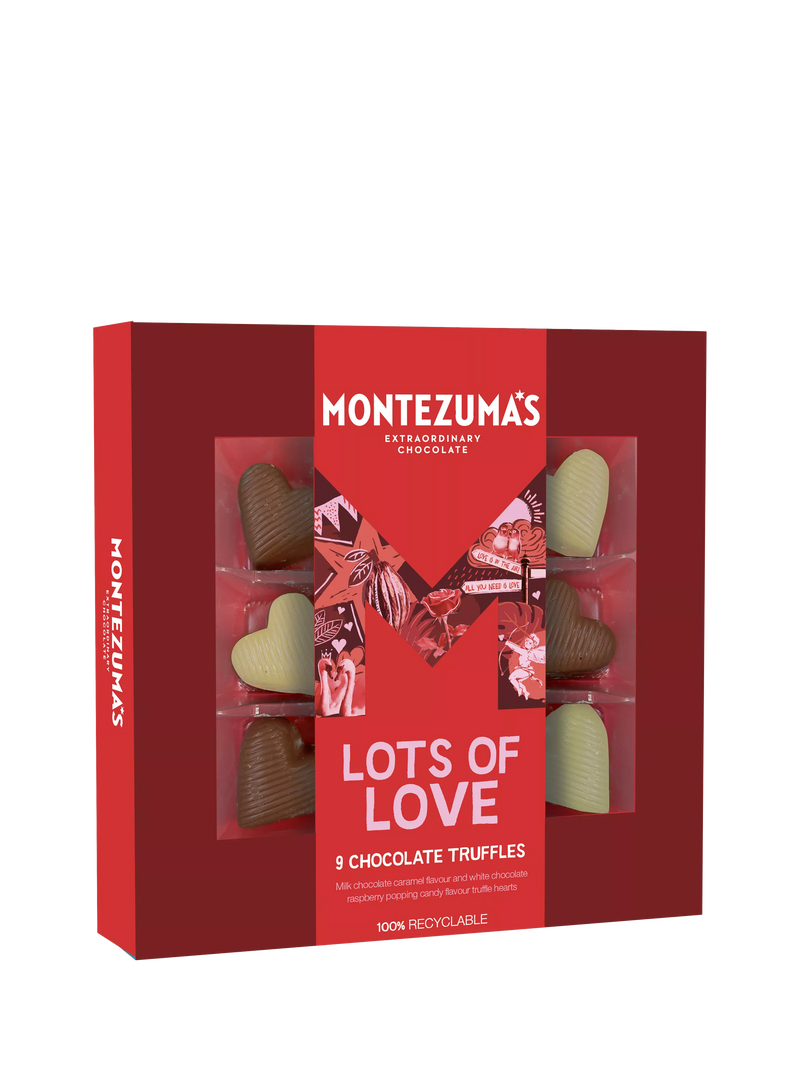Montezuma's Lots of Love Chocolate Truffles 90g, imported from the UK