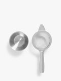 John Lewis stainless steel tea strainer with stand - British product