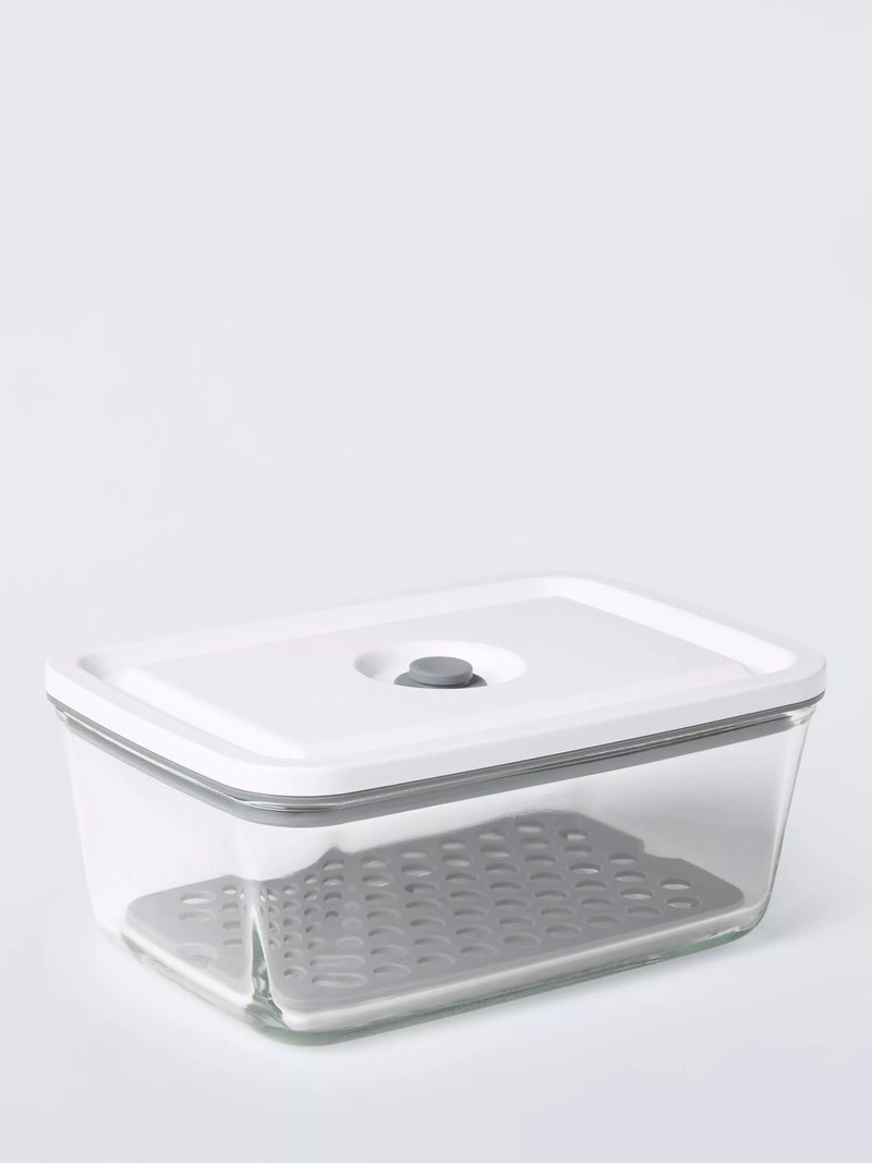 John Lewis vacuum seal glass storage container 1L, UK version