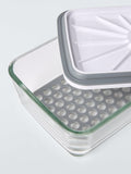 John Lewis vacuum seal container 1.5L grey clear - British product