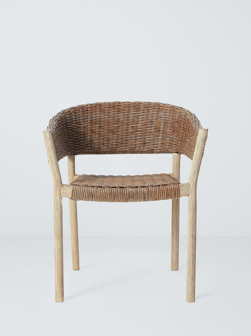 John Lewis Burford woven garden dining chairs set of 2 natural, UK version