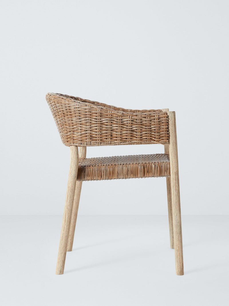 John Lewis Burford woven garden dining chairs set of 2 natural, UK version