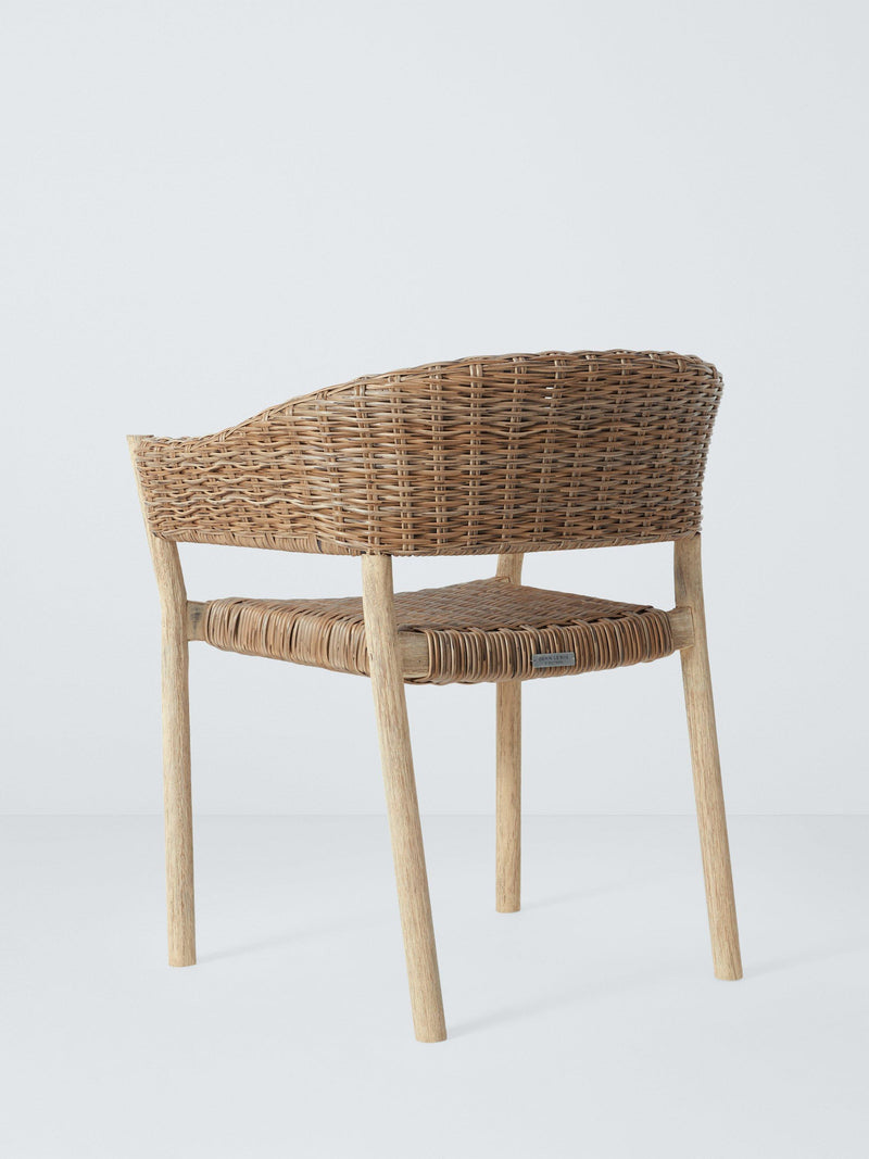 John Lewis Burford woven garden dining chairs set of 2 natural, UK version