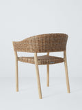 John Lewis Burford woven garden dining chairs set of 2 natural, UK version