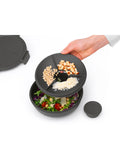 Brabantia Make & Take salad bowl with compartments 1.3L - British product