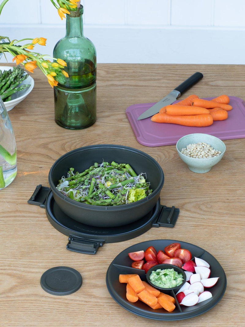 Brabantia Make & Take salad bowl with compartments 1.3L - British product