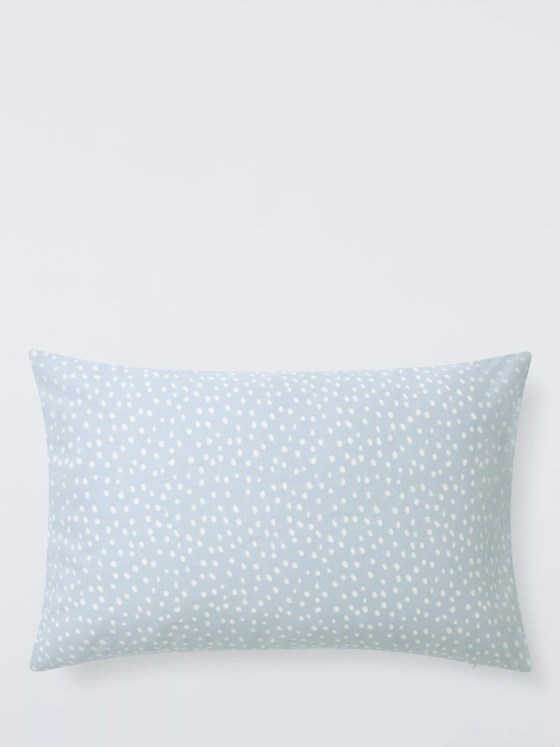 John Lewis blue spots cotton duvet cover and pillowcase set for cot - British product
