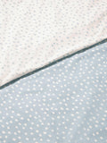 John Lewis blue spots cotton duvet cover and pillowcase set for cot - British product