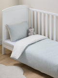 John Lewis blue spots cotton duvet cover and pillowcase set for cot - British product