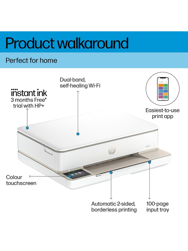 HP ENVY 6120e all-in-one wireless printer - British product