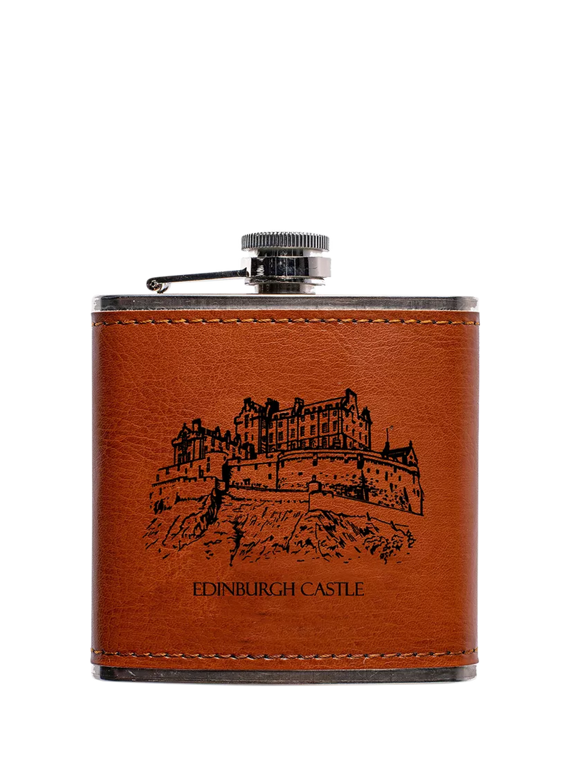 Selbrae House hip flask Edinburgh Castle 177ml, UK version