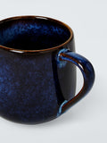 John Lewis stoneware mug set 350ml blue reactive glaze, UK version