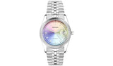 Sekonda ladies stainless steel silver bracelet watch with rainbow dial, imported from the UK
