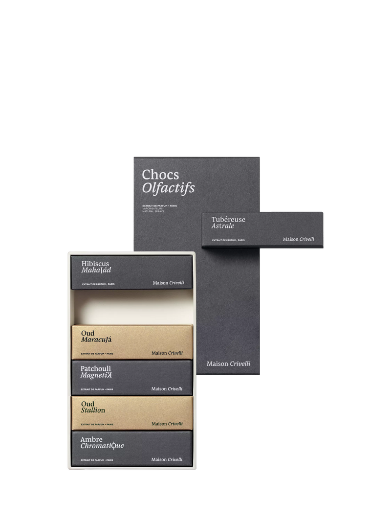 Maison Crivelli Adventure fragrance set 6 x 5ml, imported from the UK