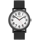 Limit Easy Read watch black silicone strap 41mm imported from the UK