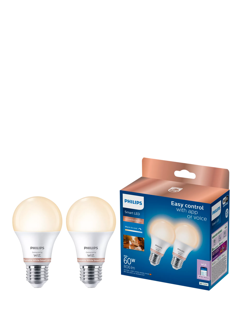 Philips smart LED bulb tunable white pack of 2 - British product