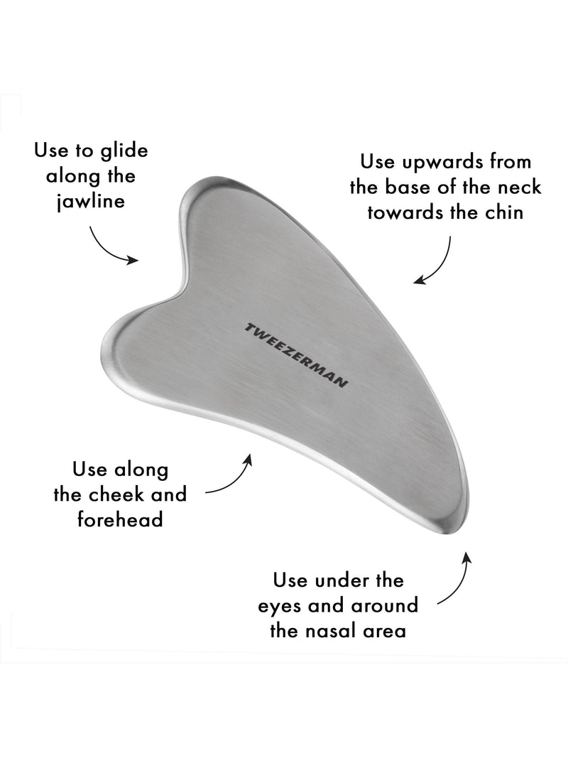 Tweezerman stainless steel gua sha - British product