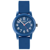 Limit easy read dark blue silicone strap watch, UK version