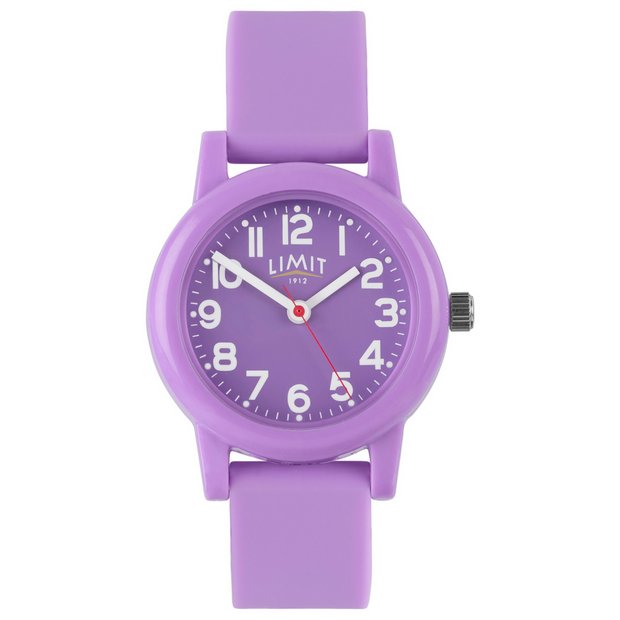 Limit Easy Read Purple Silicone Strap Watch - British product